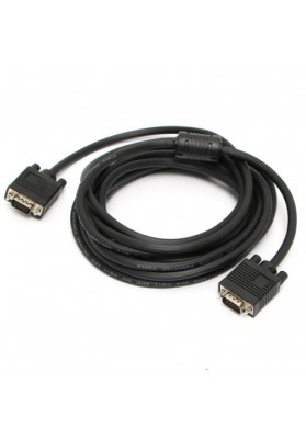 16.4FT/5M 15Pin VHD VGA SVGA Male to Male Cable Black Cord For PC TV Monitor