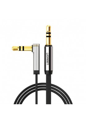 1m Ugreen 3.5mm Aux Audio Flat Cable 90 Degree Right Angle