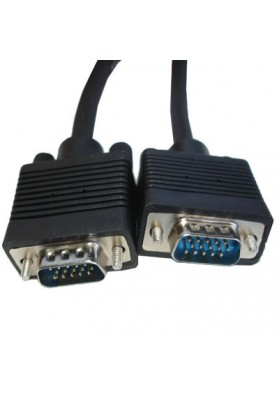 Good Quality VGA 15 Pin Male to VGA 15Pin Male Cable for LCD Monitor(Black)