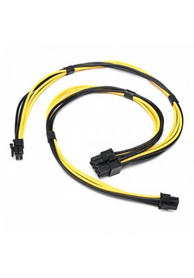 Dual Mini 6 Pin To 8 Pin Male PCI-E Power Cable For Mac Pro Video Card