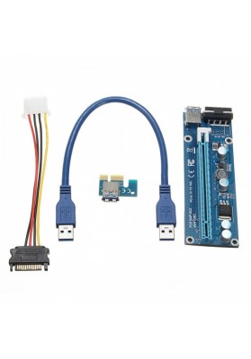 0.3m DC To DC USB 3.0 PCI Express 1x To 16x Extension Cable Extender Riser Adapter Card