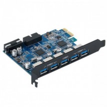 ORICO PVU3-5O2I USB 3.0 PCI Express Card 7 Ports 5Gbps USB Hub Controller Blue