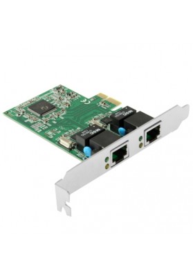 PCI-Express Dual Gigabit Ethernet Controller Card Adapter 2 Port RJ45 10/100/1000 BASE-T  (IO-PCE8111-2GLAN)