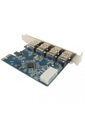 USB 3.0 4 ports PCI-E Express Controller Card 5Gbps