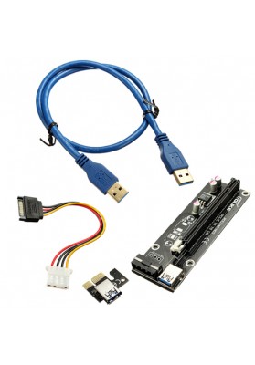 USB 3.0 PCI-E Express 1x to 16x Extender Riser Card Bitcoin Litecoin