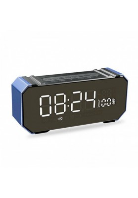 Wireless Bluetooth 4.2 Speaker Subwoofer Dual Clock Setting Support FM TF USB Handfree Call